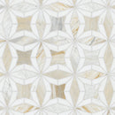 Athena Gold Estrella 10"x10" Polished Marble Mosaic Floor and Wall Tile - MSI Collection