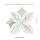 Athena Gold Estrella 10"x10" Polished Marble Mosaic Floor and Wall Tile - MSI Collection