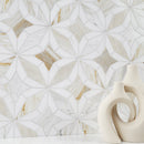 Athena Gold Estrella 10"x10" Polished Marble Mosaic Floor and Wall Tile - MSI Collection