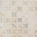 Athena Gold 10"x10" Lola Polished Marble Mosaic Floor And Wall Tile - MSI Collection wall view 2