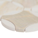 Athena Gold 10"x10" Lola Polished Marble Mosaic Floor And Wall Tile - MSI Collection angle view