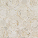 Athena Gold 10"x10" Regency Polished Marble Mosaic Floor And Wall Tile - MSI Collection angle view