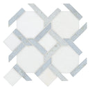 Azula Kaya 11"x11" Polished Marble Mosaic Floor and Wall Tile - MSI Collection