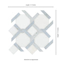 Azula Kaya 11"x11" Polished Marble Mosaic Floor and Wall Tile - MSI Collection