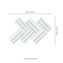 Azula Linea 8"x13" Polished Marble Mosaic Floor and Wall Tile - MSI Collection