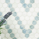 Azula Sazi 14"x11" Polished Marble Mosaic Floor And Wall Tile - MSI Collection wall view