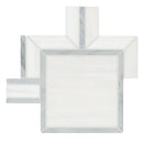 Bianco Dolomite Alana 11"x13" Polished Marble Mosaic Floor and Wall Tile - MSI Collection
