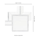 Bianco Dolomite Alana 11"x13" Polished Marble Mosaic Floor and Wall Tile - MSI Collection