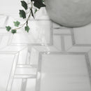 Bianco Dolomite Alana 11"x13" Polished Marble Mosaic Floor and Wall Tile - MSI Collection