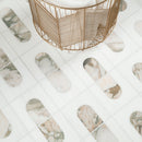 Bianco Dolomite Moderno 12"x12" Polished Marble Mosaic Floor and Wall Tile - MSI Collection