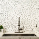 Binaco Dolomite Tibi 12"x12" Polished Marble Floor And Wall Tile - MSI Collection kitchen view 2