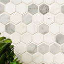 Binaco Dolomite Tibi 12"x12" Polished Marble Floor And Wall Tile - MSI Collection wall view
