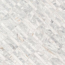 Capri Blue 12"x12" Stacked Pattern Honed Marble Mosaic Floor and Wall Tile - MSI Collection angle view