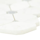 Cecily Grigio 10.83"x12.60" Polished Marble Mesh Mounted Mosaic Tile - MSI Collection product shot tile view 5