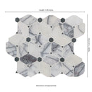 Cecily Lilac 11"x12" Polished Marble Mosaic Floor and Wall Tile - MSI Collection