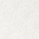 Alpine White 10.5"x28" Clay Brick Mosaic Tile - MSI Collection product shot tile view 4