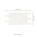 Alpine White 10.5"x28" Clay Brick Mosaic Tile - MSI Collection product shot tile view 6