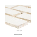 Alpine White 10.5"x28" Clay Brick Mosaic Tile - MSI Collection product shot tile view 7