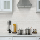 Alpine White 10.5"x28" Clay Brick Mosaic Tile - MSI Collection product shot kitchen view