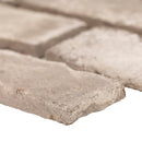 Doverton Gray 10.5"x28" Clay Brick Mosaic Tile - MSI Collection product shot tile view 6