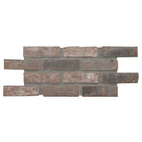 Noble red 10.5 in x 28 in clay brick SMOT-CLABRI-NOBRED2.25X7.5 mosaic sheet wall tile product shot tile view