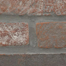 Noble red 10.5 in x 28 in clay brick SMOT-CLABRI-NOBRED2.25X7.5 mosaic sheet wall tile product shot closeup view