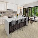 Doverton Gray 2.64 in. x 7.89 in. Clay Brick  Tile room shot kitchen view