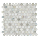 Cloudland Round Pattern 12"x12" Polished Marble Mosaic Floor and Wall Tile - MSI Collection
