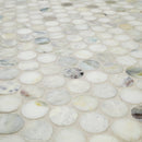 Cloudland Round Pattern 12"x12" Polished Marble Mosaic Floor and Wall Tile - MSI Collection