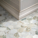 Coronado 10"x12" Honed Marble Hexagon Mosaic Floor and Wall Tile - MSI Collection