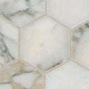Coronado 10"x12" Honed Marble Hexagon Mosaic Floor and Wall Tile - MSI Collection