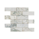 Coronado 12"x12" Honed Marble Subway Mosaic Floor and Wall Tile - MSI Collection