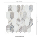 Edessa Scallop 12"x13" Polished Marble Mosaic Floor and Wall Tile - MSI Collection