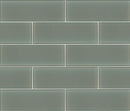 Prudent Spring 4"x12" Glass Subway Wall Tile product shot angle view