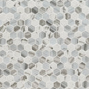 Esperanza Hexagon 11.73"x11.89" Glass Mosaic Floor Tile product shot wall view