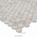 Briar Rosa Pennyround 12"x12" Matte Glass Floor and Wall Tile - MSI Collection