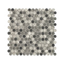 Urban Tapestry Penny Round 12"x12" Glossy Glass Mesh-Mounted Mosaic Tile - MSI Collection