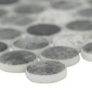 Urban Tapestry Penny Round 12"x12" Glossy Glass Mesh-Mounted Mosaic Tile - MSI Collection