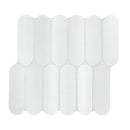 Bianco Glossy Ellipse 12"x12" Glossy Glass Mosaic Wall Tile - MSI Collection