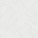 Bianco Glossy Ellipse 12"x12" Glossy Glass Mosaic Wall Tile - MSI Collection