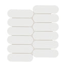 Bianco Glossy Ellipse 12"x12" Glossy Glass Mosaic Wall Tile - MSI Collection
