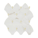 Citadel Gold Trident 10"x12" Matte Glass Mosaic Floor and Wall Tile - MSI Collection