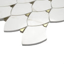 Citadel Gold Trident 10"x12" Matte Glass Mosaic Floor and Wall Tile - MSI Collection