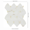 Citadel Gold Trident 10"x12" Matte Glass Mosaic Floor and Wall Tile - MSI Collection