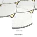 Citadel Gold Trident 10"x12" Matte Glass Mosaic Floor and Wall Tile - MSI Collection