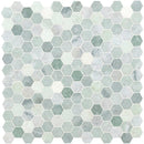 Icelandic Green Hexagon 12"x11.81" Polished Marble Wall Tile - MSI Collection product shot tile view 3