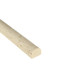 Ivory 3 4 in x 12 in honed SMOT-MP-EIVO engineered marble pencil molding tile product shot profile view