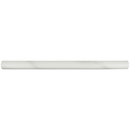 Greecian white  3 4 in x 12 in polished SMOT-MP-RGRE resin pencil molding tile product shot molding view