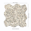 Ivory White Mini Pebble 12"x12" Tumbled Marble Mosaic Floor and Wall Tile - MSI Collection
