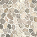 Ivory White Mini Pebble 12"x12" Tumbled Marble Mosaic Floor and Wall Tile - MSI Collection